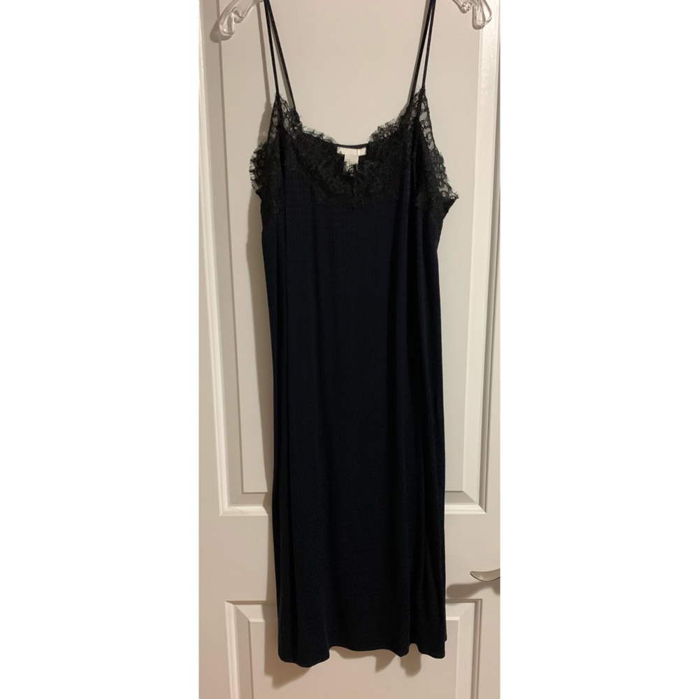 NWT Navy and Black Slip Dress